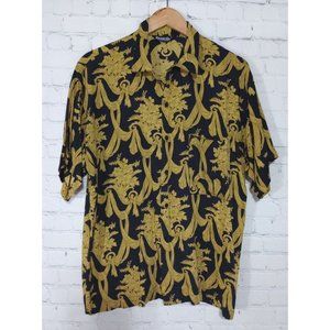 RICARDO'S Hawaiian ALOHA Shirt Size Large   Club Vintage 1990s 100% Rayon USA